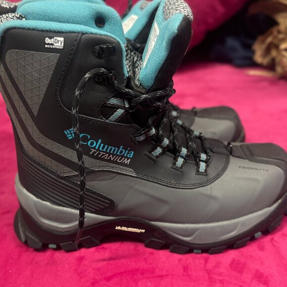 Columbia Powderhouse Titanium Omni-Heat 3D Outdry Winter Boots Women's Size 10 - Picture 3 of 5